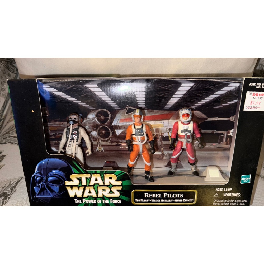 Star Wars Power of the Force Rebel Pilots Ten Numb Wedge Antilles Arvel Crynyd